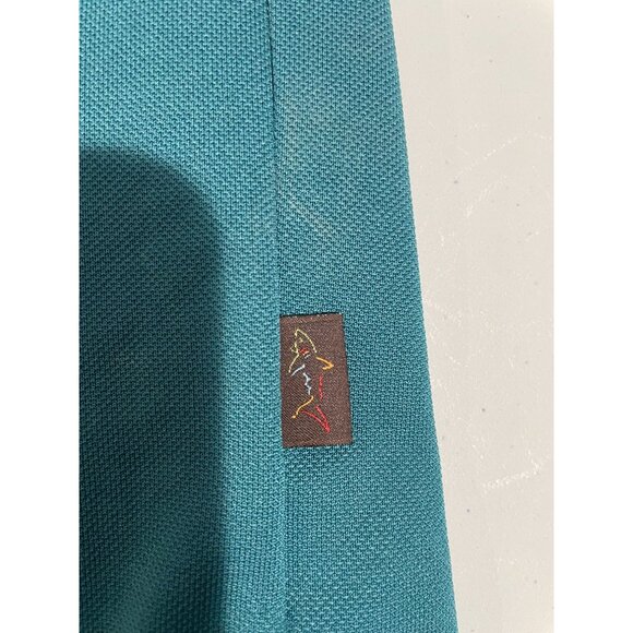 Greg Norman Tasso Elba 2XB Teal Polo Shirt Play Dry100%Polyester Short Sleeve Me - Picture 8 of 10